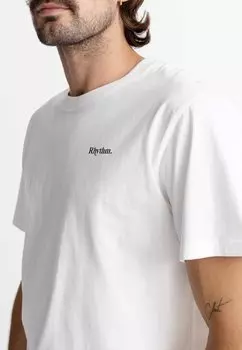 Футболка базовая Rhythm, винтажная белая