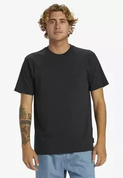 Футболка базовая SALTWATER-POCKET Quiksilver, цвет black