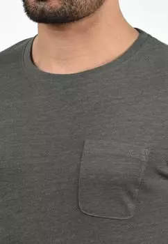 Футболка базовая Sdbob Solid, серый меланж