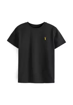 Футболка базовая SHORT SLEEVE STAG Next, цвет black