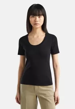 Футболка базовая SHORT SLEEVE United Colors of Benetton, цвет black