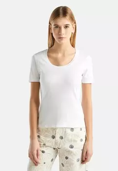 Футболка базовая SHORT SLEEVE United Colors of Benetton, цвет white