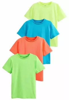 Футболка базовая SHORT SLEEVES T-SHIRT 4 PACK Next, цвет blue