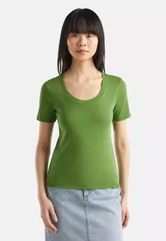 Футболка базовая SHORT SLEEVES United Colors of Benetton, цвет green
