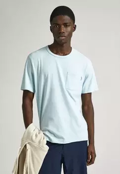 Футболка базовая SINGLE CARRINSON Pepe Jeans, цвет stormy sea blue