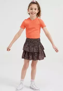 Футболка базовая SLIM FIT WE Fashion, цвет salmon pink