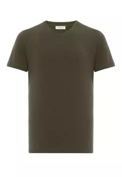 Футболка базовая Soni V Neck Regular Fit anou anou, хаки