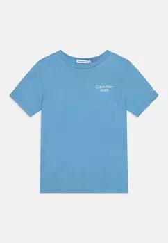 Футболка базовая STACK LOGO Calvin Klein Jeans, цвет dusk blue