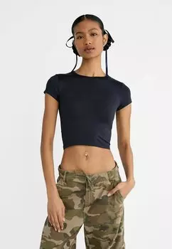 Футболка базовая Stradivarius, цвет dark blue