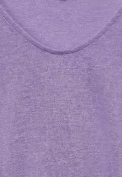 Футболка базовая Street One, фиолетовая