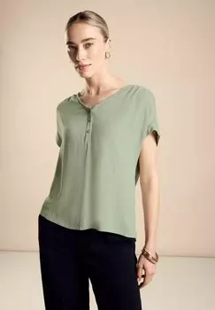 Футболка базовая Street One, зеленая