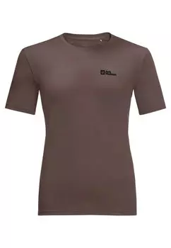 Футболка базовая TECH Jack Wolfskin, цвет red earth