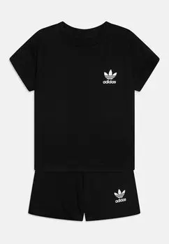 Футболка базовая TEE INFANT UNISEX SET adidas Originals, цвет black