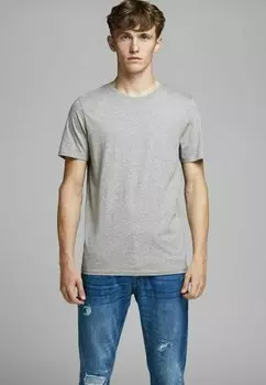 Футболка базовая Tee Ss O Neck Noos Jack & Jones, цвет light grey melange