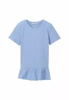 Футболка базовая TOM TAILOR, цвет calm blue