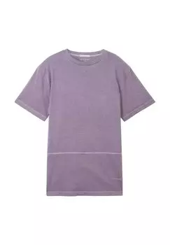 Футболка базовая TOM TAILOR, цвет dusty purple