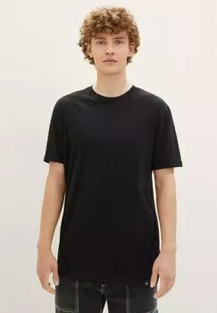 Футболка базовая TOM TAILOR DENIM, цвет black