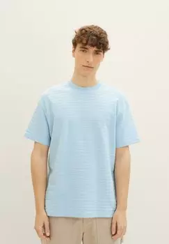 Футболка базовая TOM TAILOR DENIM, цвет middle sky blue