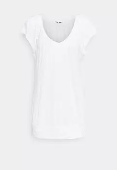 Футболка базовая V AUSSCHNITT LASCANA, цвет weiss