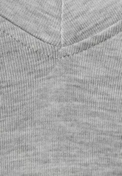 Футболка базовая V Neck Gina Tricot, светло-серый