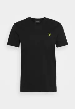 Футболка базовая V NECK Lyle & Scott, цвет black