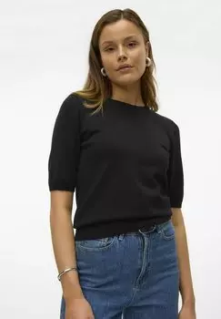 Футболка базовая Vero Moda, черная
