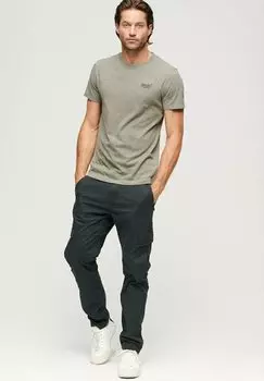 Футболка базовая VINTAGE LOGO EMB Superdry, цвет ash olive marl