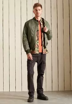 Футболка базовая VINTAGE LOGO EMB Superdry, цвет rust orange marl