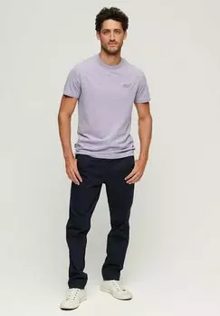 Футболка базовая VINTAGE LOGO EMB Superdry, цвет iris purple marl
