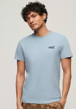 Футболка базовая VINTAGE LOGO EMB Superdry, цвет china blue