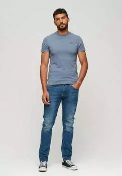 Футболка базовая VINTAGE LOGO EMB Superdry, цвет bay blue marl