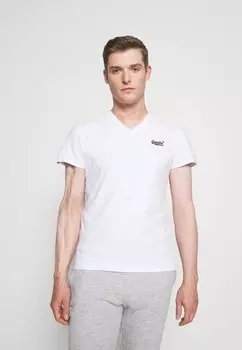 Футболка базовая VINTAGE LOGO VEE TEE Superdry, цвет optic