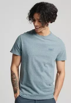 Футболка базовая VINTAGE Superdry, цвет desert sky blue grit