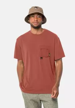 Футболка базовая WANDERTHIRST T M Jack Wolfskin, цвет barn red