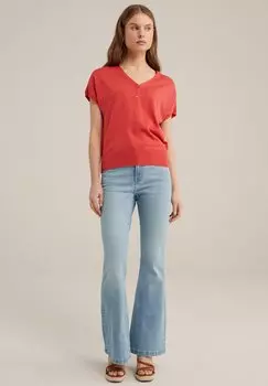 Футболка базовая WE Fashion, красная