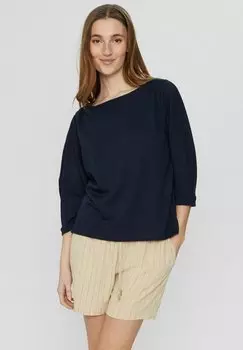 Футболка базовая WISTELLA Nmph, цвет dark sapphire