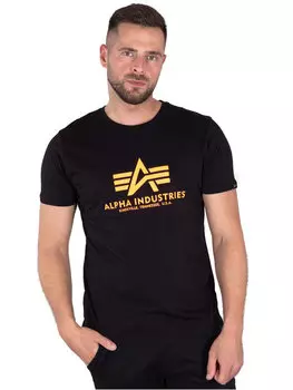 Футболка базового кроя Alpha Industries, черный