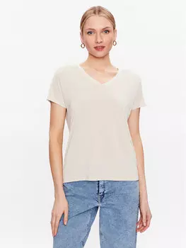 Футболка базового кроя Moss Copenhagen, бежевый