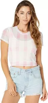 Футболка BCBGeneration Printed Mesh T-Shirt T1TX3T09, цвет Madras