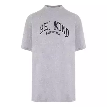 Футболка be kind crewneck t-shirt 'grey' Balenciaga, серый