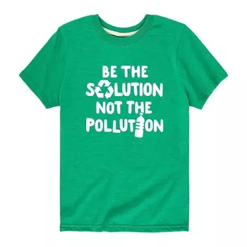 Футболка Be The Solution с рисунком «День Земли» для мальчиков 8–20 лет Licensed Character, зеленый
