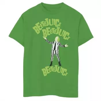 Футболка Beetlejuice Chant с портретом и графическим рисунком для мальчиков 8–20 лет Licensed Character