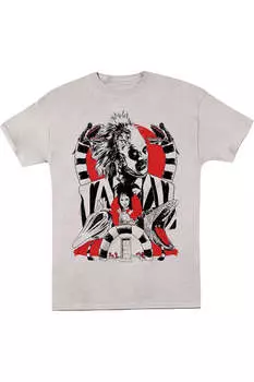 Футболка Beetlejuice с коротким рукавом Beetlejuice Collage для взрослых Gildan, серебряный