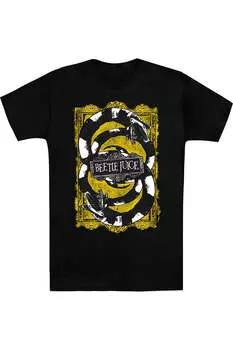 Футболка Beetlejuice We Got Worms с коротким рукавом для взрослых Gildan, черный