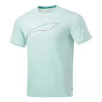 Футболка беговая футболка Li-Ning, зеленый
