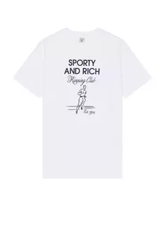 Футболка «Бегущий человек» Sporty & Rich, белый