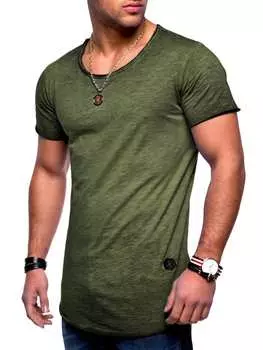 Футболка behype, цвет khaki (wash)