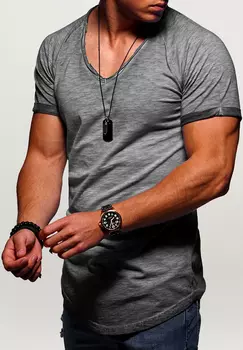 Футболка behype DANNY, темно-серый