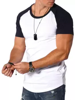 Футболка behype "Rio" с повседневными рукавами реглан, голубой