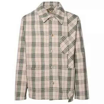 Футболка beige cotton blend shirt Golden Goose, бежевый